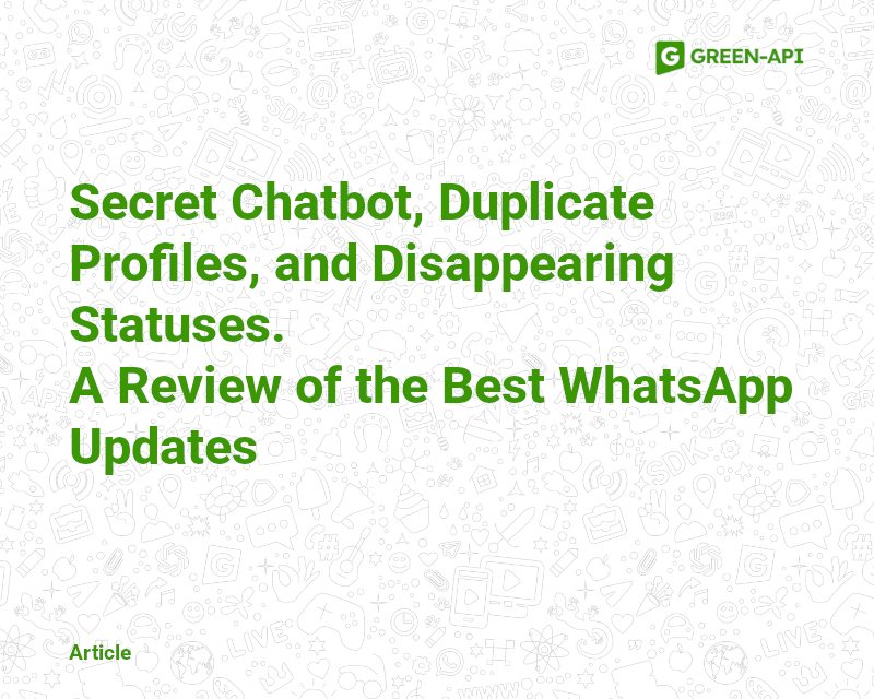 New features in WA