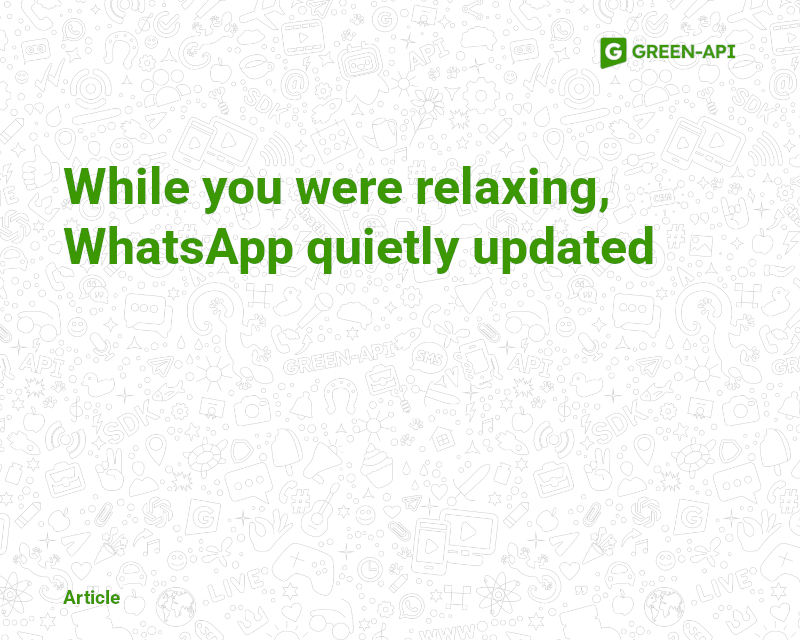 New features in WA