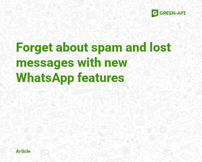 New features in WA