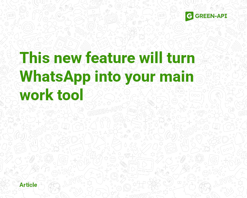 New features in WA